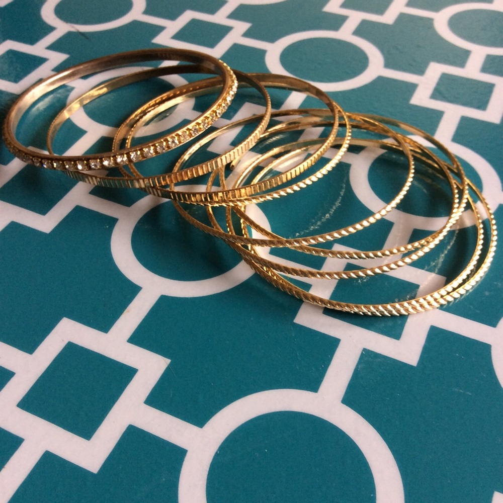 Gold bracelets